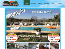 Tablet Screenshot of pousadaparadadoslagos.com